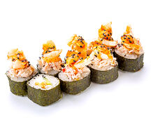 Запечённый с креветкой