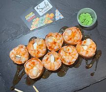 Ролл опаленная Филадельфия с креветкой
