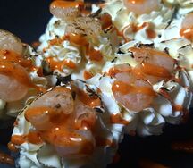 Ролл опаленный с креветкой