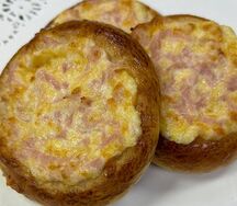 Гнездо с ветчиной и сыром