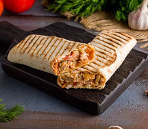 Шаурма в обычном лаваше L