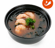 Острый мисо-суп с креветкой