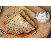 Блинчики со сметаной  