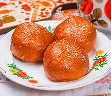 Пирожок с рисом и зеленью