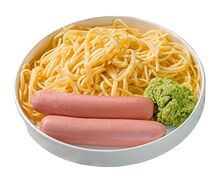 Спагетти с сосисками