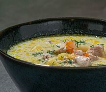 Суп сырный с курицей