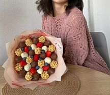 Клубника в шоколаде букет Особый шарм