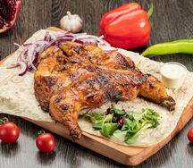 Курица табака в фирменном маринаде