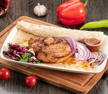 Стейк из cвинoй шейки в фирменном маринаде