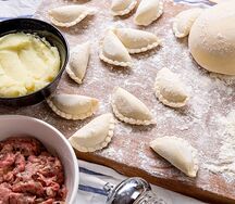 Вареники картофельные с грибами (заморозка)