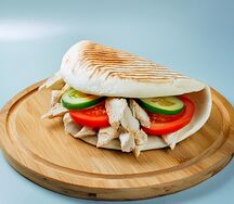 Шаурма в лепёшке по-турецки