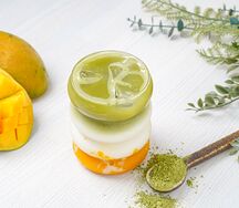 Манговое ласси с матчей