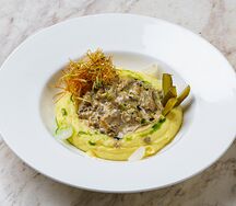 Бефстроганов с пюре