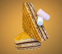 Вафля Зефир-вишня