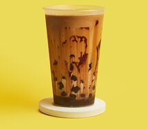 Бабл-ти Попкорн с кофе и тапиокой