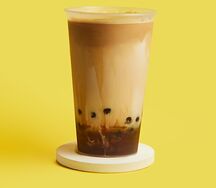 Бабл-ти Карамель с кофе и тапиокой