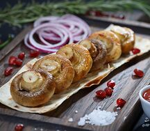 Грибы на мангале