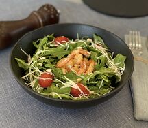 Руккола с креветками
