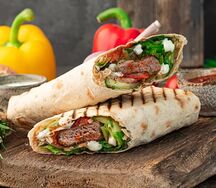 Шаурма из свинины в лаваше