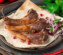 Шашлык из бараньей корейки
