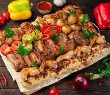 Ассорти шашлыков Курица со свининой