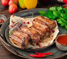 Шашлык из свиных ребер