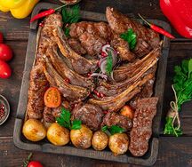 Ассорти шашлыков из баранины