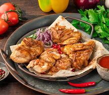 Шашлык из филе куриного бедра