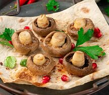 Грибы на мангале