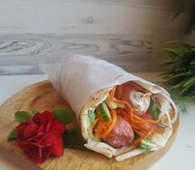 Хот-дог двойной в пите