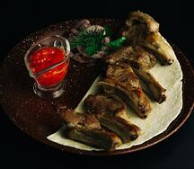 Шашлык из бараньей корейки