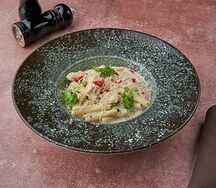 Казаречче с форелью и брокколи