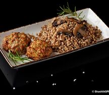 Люля-кебаб из курицы с гречкой