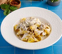 Паста с белыми грибами