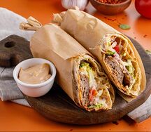 Шаверма с люля-кебаб из ягненка