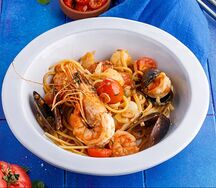 Спагетти с морепродуктами