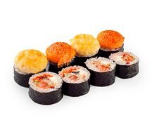 Ролл Запеченный Salmon с угрем кожаный