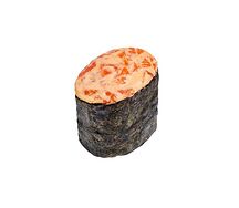 Нигири с лососем и ореховым соусом