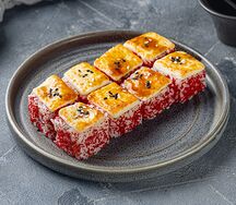 Запеченный ролл с крабом