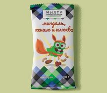 Смесь миндаля, кешью и клюквы 30 г