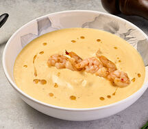 Сырный суп с креветками