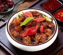 Долго томленная курица с рисом