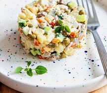 Оливье с курой