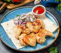 Куриные крылья на мангале