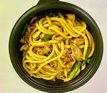 Удон с соусом терияки и мясом