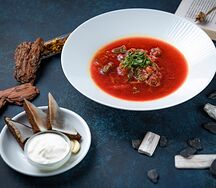 Борщ с говяжьей грудинкой
