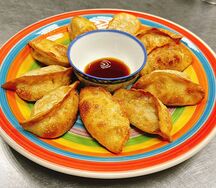 Жареные пельмени с говядиной 