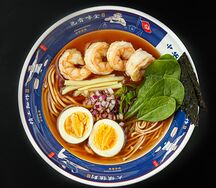 Рамен с креветками