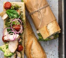 Сэндвич с курицей, томатами и авокадо Фитнес (много белка)
