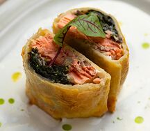 Дикий лосось Веллингтон